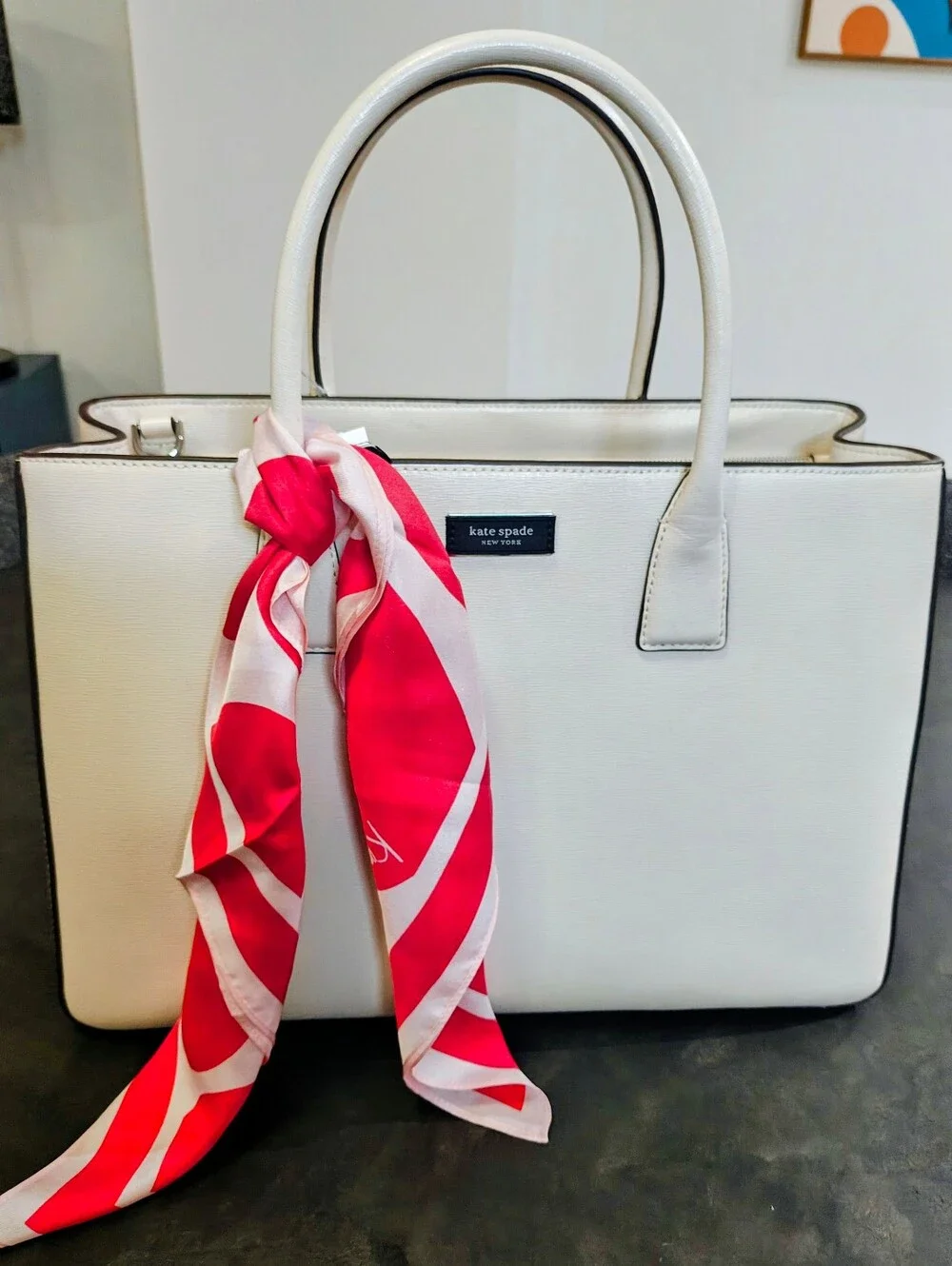Kate Spade New York Sweet Hearts Pencil Case & Scarf - NOVELTY!!